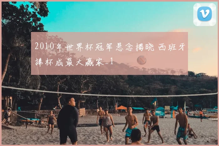 2010年世界杯冠军悬念揭晓 西班牙捧杯成最大赢家_1